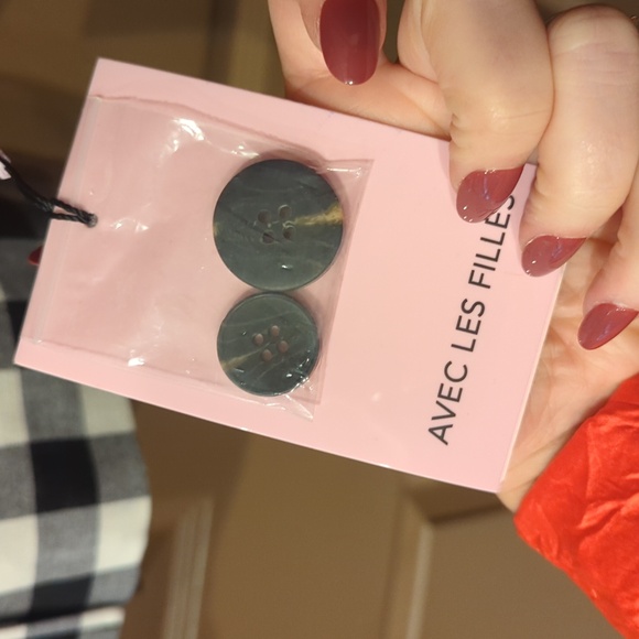 Avec Les Filles Anthropologie checkered blazer double breasted - Picture 3 of 9